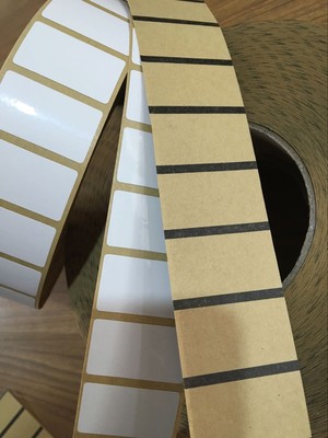 高粘镀铝标签35mm*20mm镀铝铜版纸固定资产标签高粘度撕不掉标签