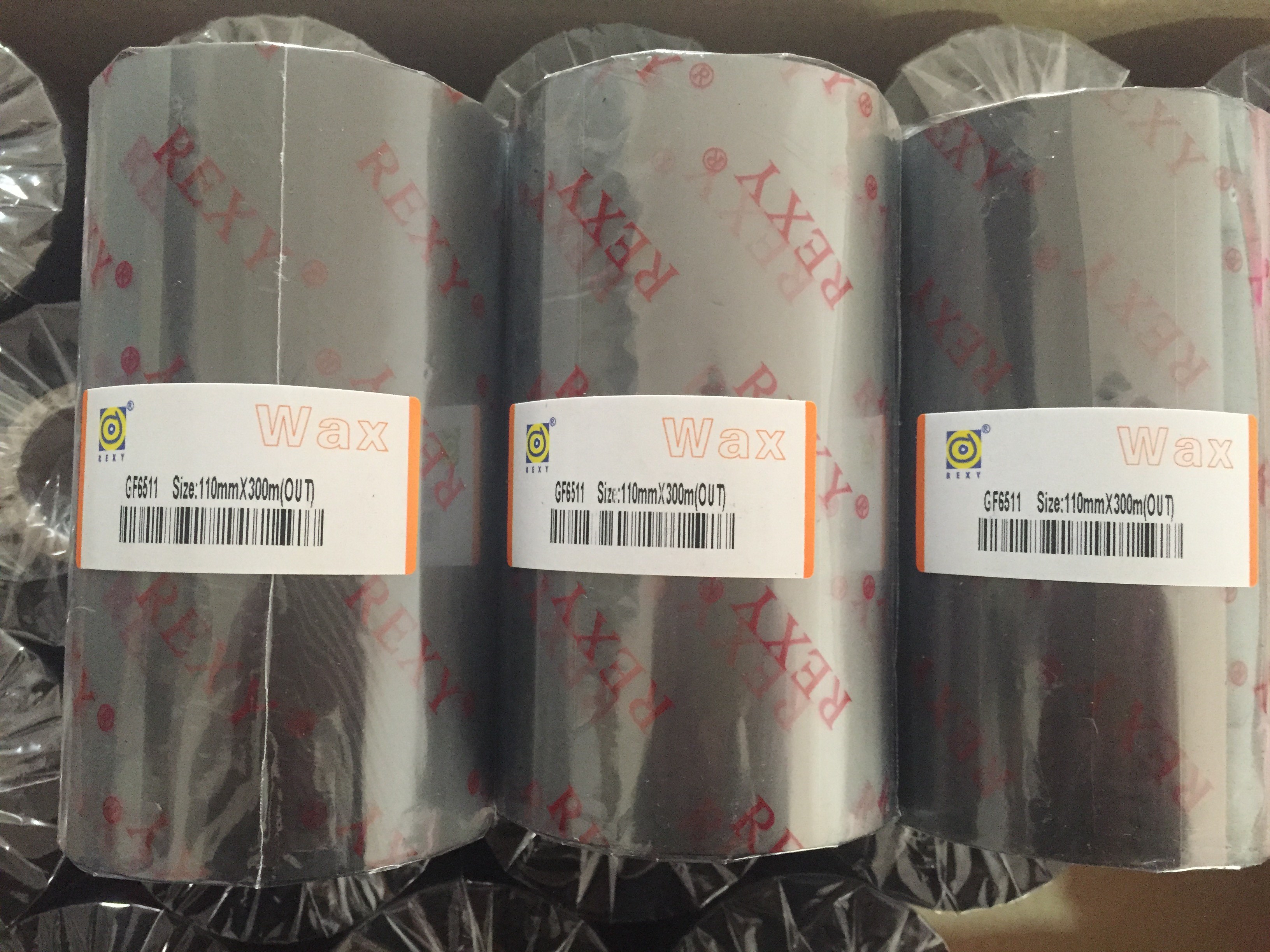 REXY丽色GF7616混合基碳带 条码标签打印碳带80*300