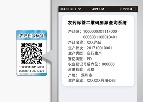 農藥新政標籤二維碼管理方案